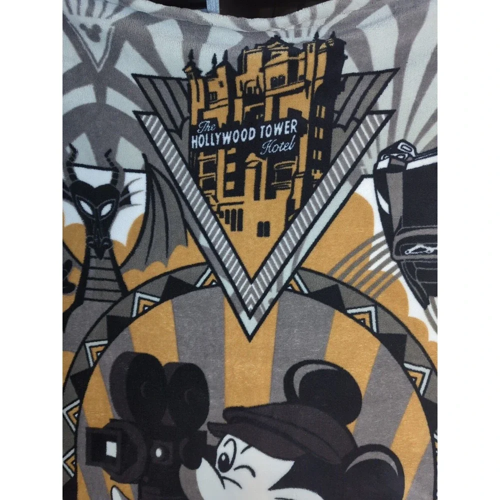 Rare Hollywood Studios Disney Mickey Film Fleece Blanket 36 